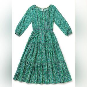 Matilda Jane Teal Floral Long Sleeve Dress